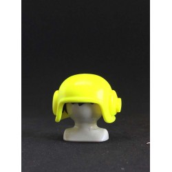 SOMBRERO_0054, Casco Piloto Amarillo Flúor sin Micro