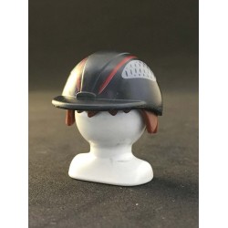 SOMBRERO_0060, Gorra Jockey Negra Raya Roja