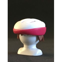 SOMBRERO_0079,  Casco Bici Magenta Blanco