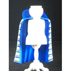 CAPA_0082 Capa Larga Azul Playmobil Cuello y Cenefa