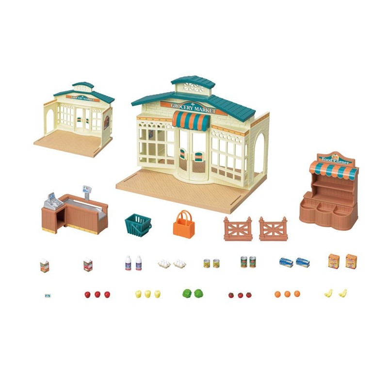 Contenido Real de Sylvanian Families 5315 Supermercado