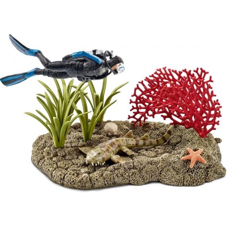 Schleich® 42328 Buceador en Arrecife de Coral