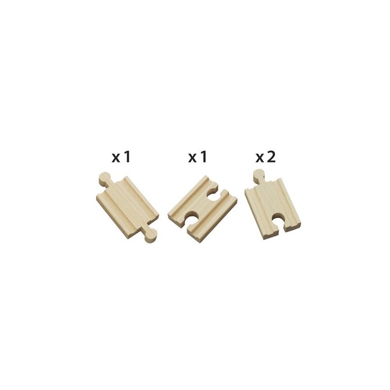 Contenido de BRIO® 33333 Vías Rectas Mini