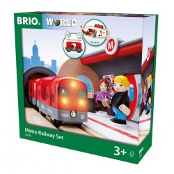 BRIO® 33513 Conjunto de Red Ferroviaria con Metro