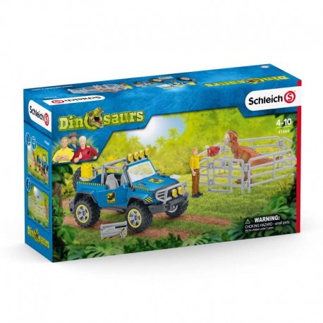 Schleich® 41464 Todoterreno con Asentamiento de Dinosaurios