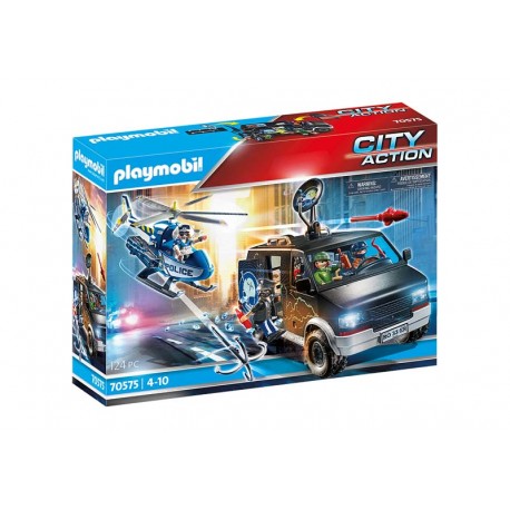 Playmobil® 70575 Helicóptero de Policía: persecución del vehículo huido