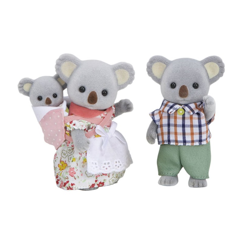 Contenido real de Sylvanian Families 5310 Familia Koala