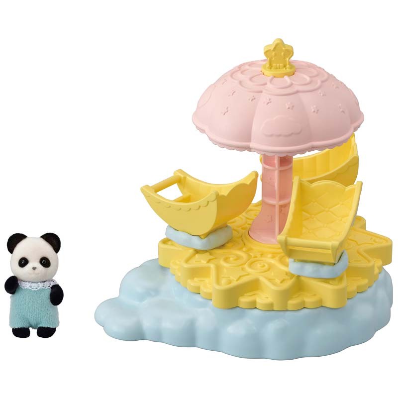 Contenido real de  Sylvanian Families 5539 Carrusel de las Estrellas