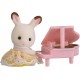 SF 5202 Bebé Para Llevar Conejo Chocolate con Piano