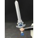 AR_0236 Espada Acero Diamante Azul