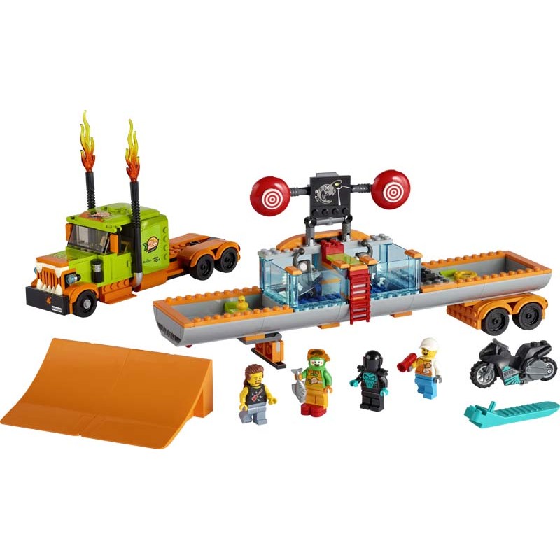 Contenido de LEGO® 60294 Espectáculo Acrobático: Camión