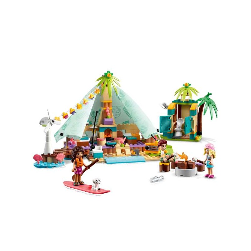 Contenido de LEGO® 41700 Glamping en la Playa