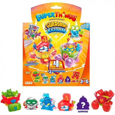 SUPERTHINGS Pack 4 Naranja,  Guardians of Kazoom