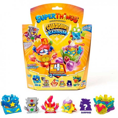 SUPERTHINGS Pack 4 Amarillo,  Guardians of Kazoom
