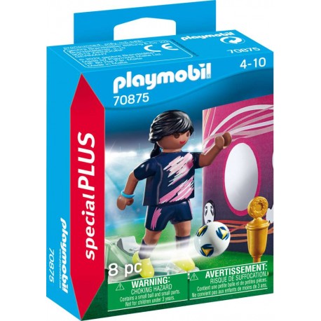 Playmobil® 70875 Futbolista con Muro de Gol