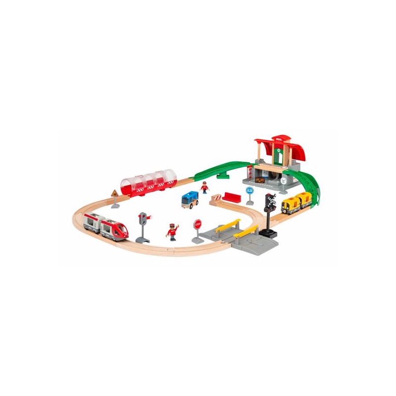 Contenido de BRIO® 33989 Set de Tren con Estación Central