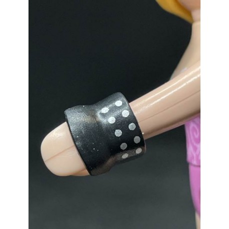 BRAZO_0353 Muñequera Negra Mitón Remaches Brazo Sin Muñeca