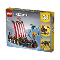 LEGO® 31132 Barco Vikingo y Serpiente Midgard