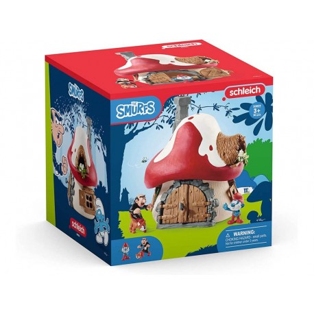 Schleich® 20803 Casa de pitufos con 2 figuras