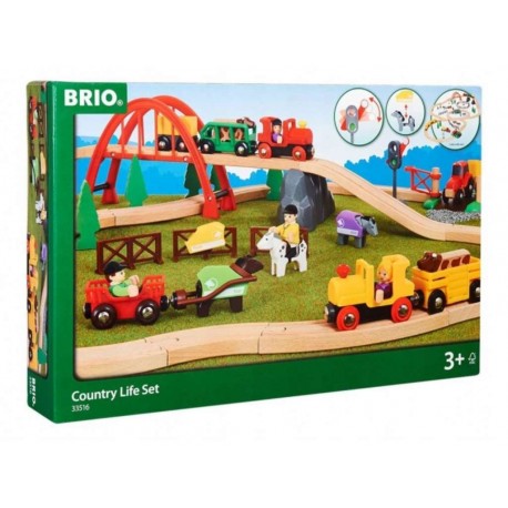 BRIO® 33516 Set Ferrocarril Vida en el Campo