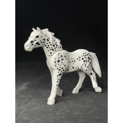A_0655 Caballo V3 Blanco Pintas Negras