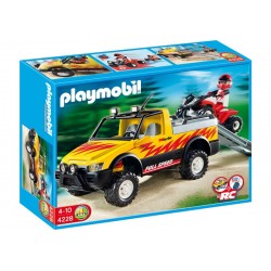 Playmobil® 4228 Pick-Up con Quad de Carreras