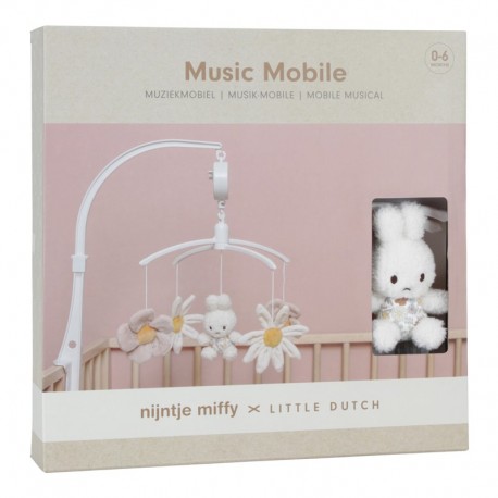 Little Dutch Móvil Musical Miffy Vintage Flores 