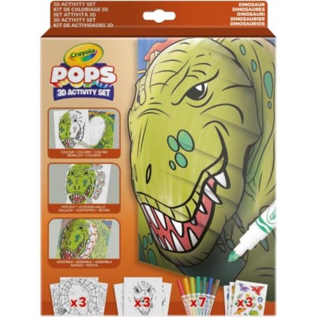 Crayola® Pops Kit de Actividades 3D: Dinosaurios