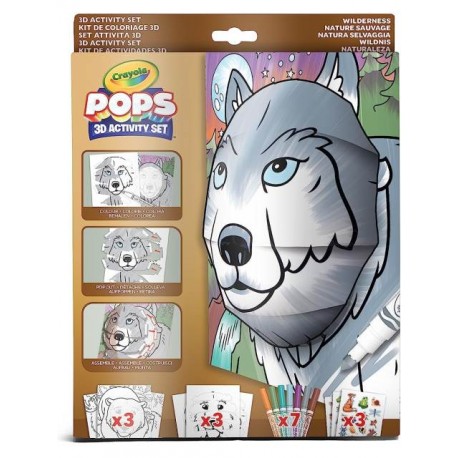 Crayola® Pops Kit de Actividades 3D: Naturaleza Salvaje