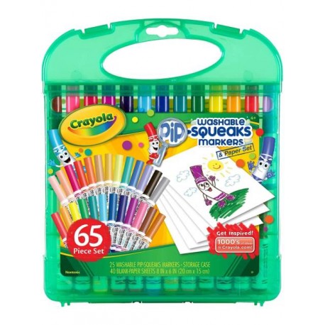 Crayola® Maletín Rotuladores Lavables 65 Piezas