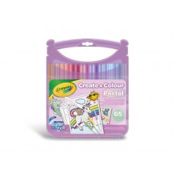 Crayola® Maletín Rotuladores Lavables Super Tips 65 Piezas Colores Pastel