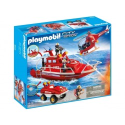 Playmobil® 9503 Set de Bomberos con Motor Submarino