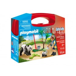 Playmobil® 70105 Maletín de Pandas y Cuidadora