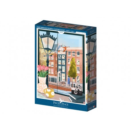 Puzzle 500 Piezas Amsterdan desde un Café