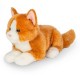 Peluche Gato Tumbado Rojo 20 cm.