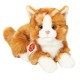 Peluche Gato Tumbado Jengibre 20 cm.