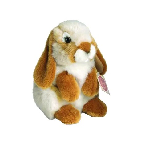 Peluche Conejo Marrón Rojizo/Blanco