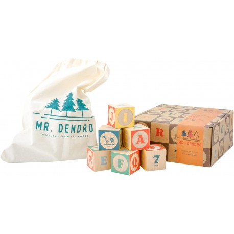 Mr. Dendro Bloques de Madera Clásicos Inglés
