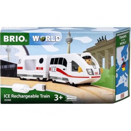 BRIO® 36088 Tren Recargable ICE (Trenes del Mundo)