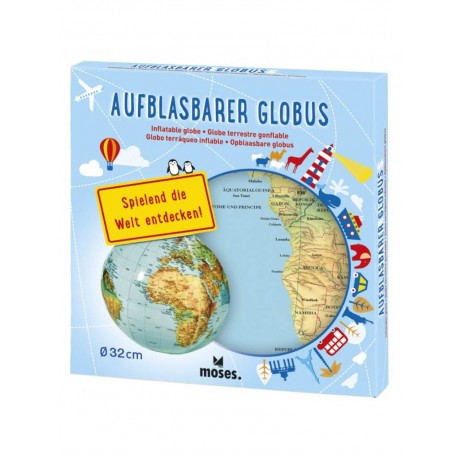 Moses: Globo Terráqueo Inflable (Alemán)