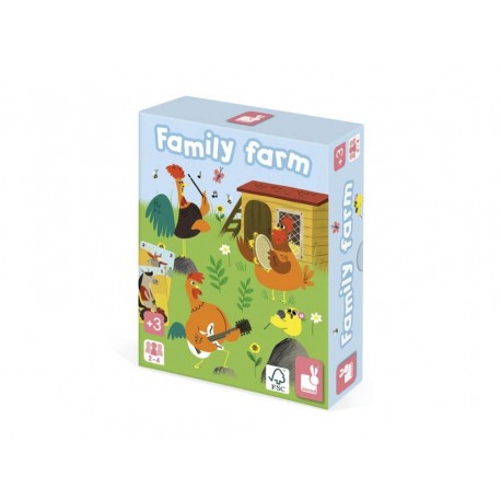 Janod Juego de 7 Familias Family Farm