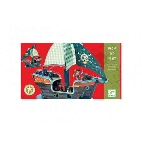 Djeco: Pop to Play - Barco Pirata