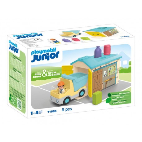 Playmobil® 71686  Junior:  Camión de Obras con Garaje
