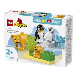 LEGO® 10442 Familias de la Fauna Salvaje: Pingüinos y Leones