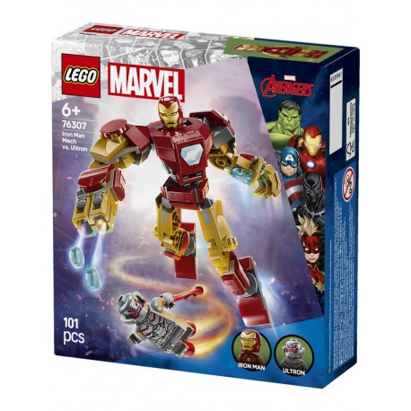 LEGO® 76307 Armadura Robótica de Iron Man vs. Ultrón