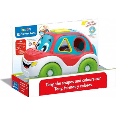 Clementoni: Tony Car, Formas y Colores 