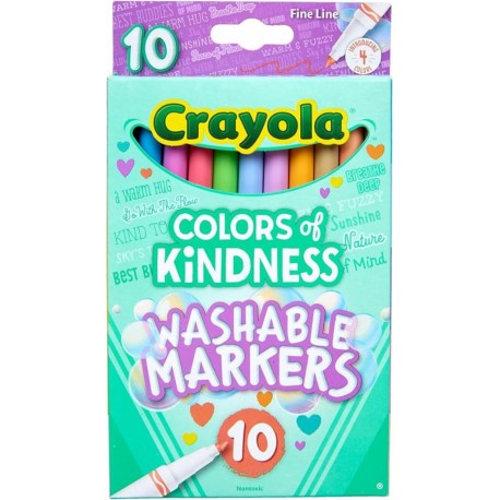 Crayola® 10 Rotuladores Finos Lavables de Punta Fina