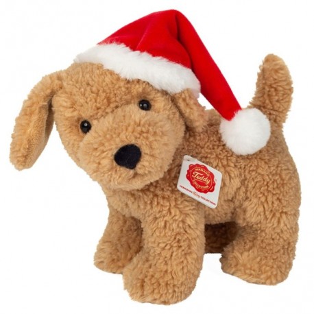 Peluche Perro Papa Nöel 20 cm
