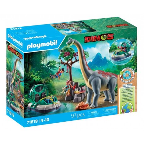 Playmobil® 71819 Braquiosaurio con Aerodeslizador