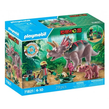 Playmobil® 71821 Familia de Triceratops